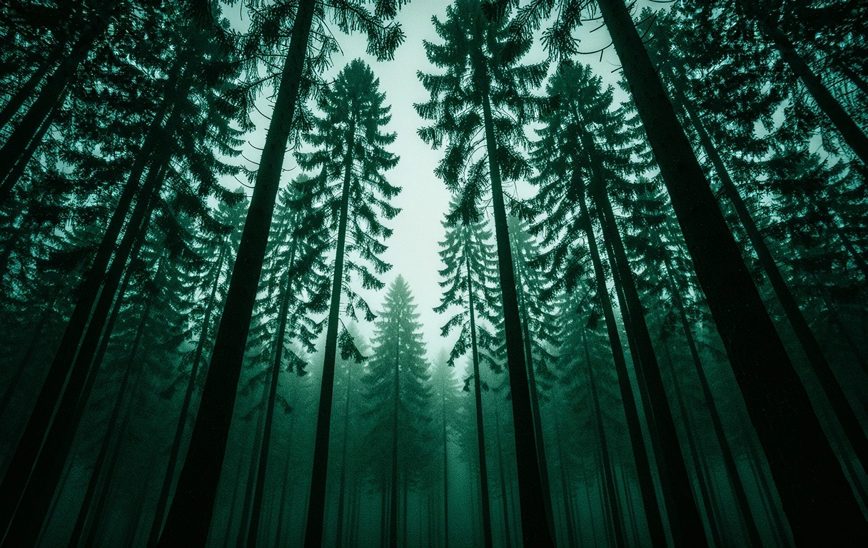 Atmosphärisches Wald-Motiv